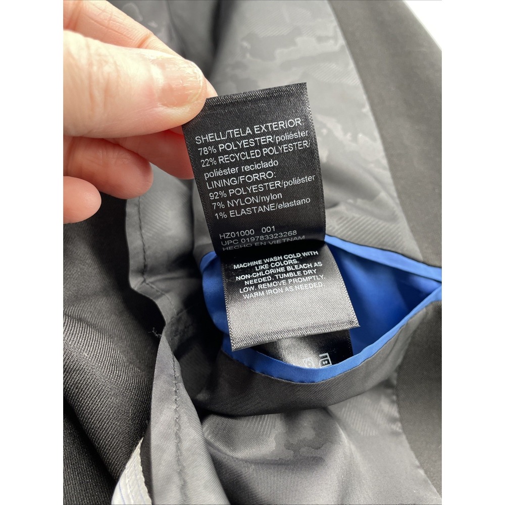 Haggar Suit Jacket Mens 38 R Black Repreve Classic Fit Smart Wash - Picture 5 of 9